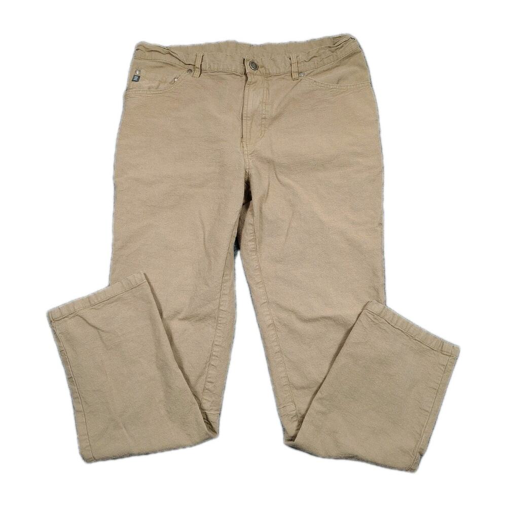 Free Fly Mens 34x30 Stretch Canvas 5-Pocket Pants Charcoal Grey Bamboo Cotton